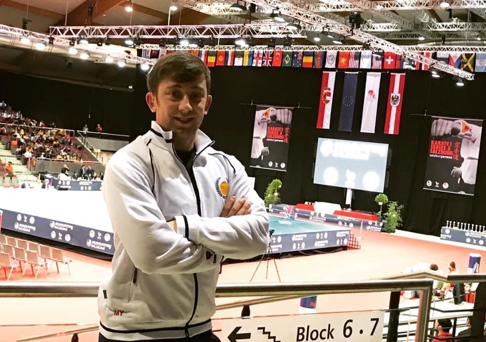 Sensei Matthew Yardy makes WKF Series A debut, Salzburg, Austria