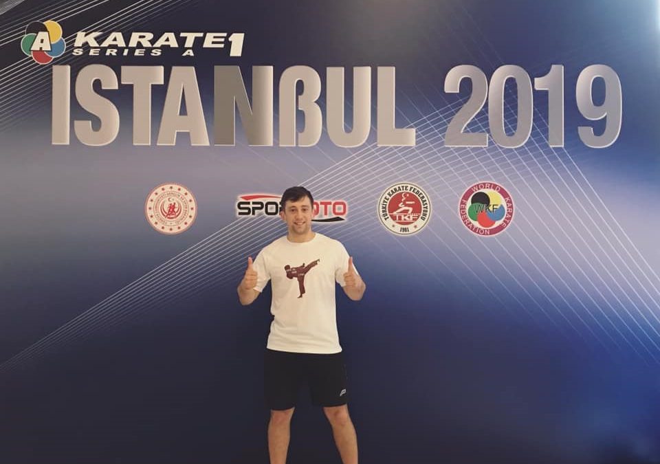 Sensei Matthew Yardy competes at WKF Series A Istanbul, Turkey